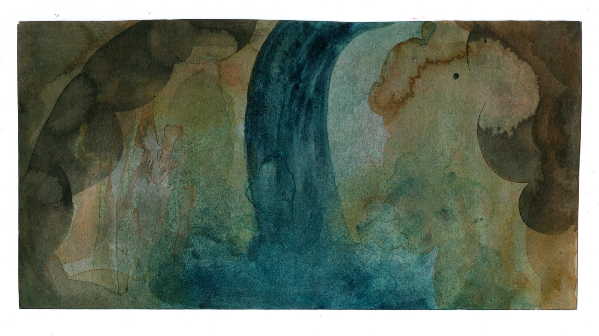 Image design from Ink on paper painting